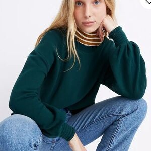 Mile(s) by Madewell Smocked Cuff Sweatshirt M